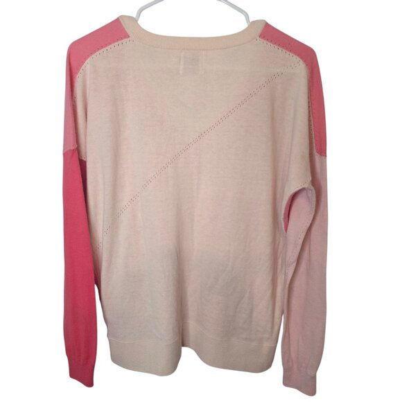Brodie Cashmere Size Xs Pink Sweater - Picture 2 of 3
